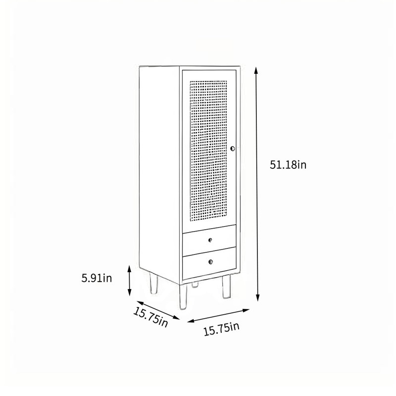 Simple and multi-functional storage cabinet
