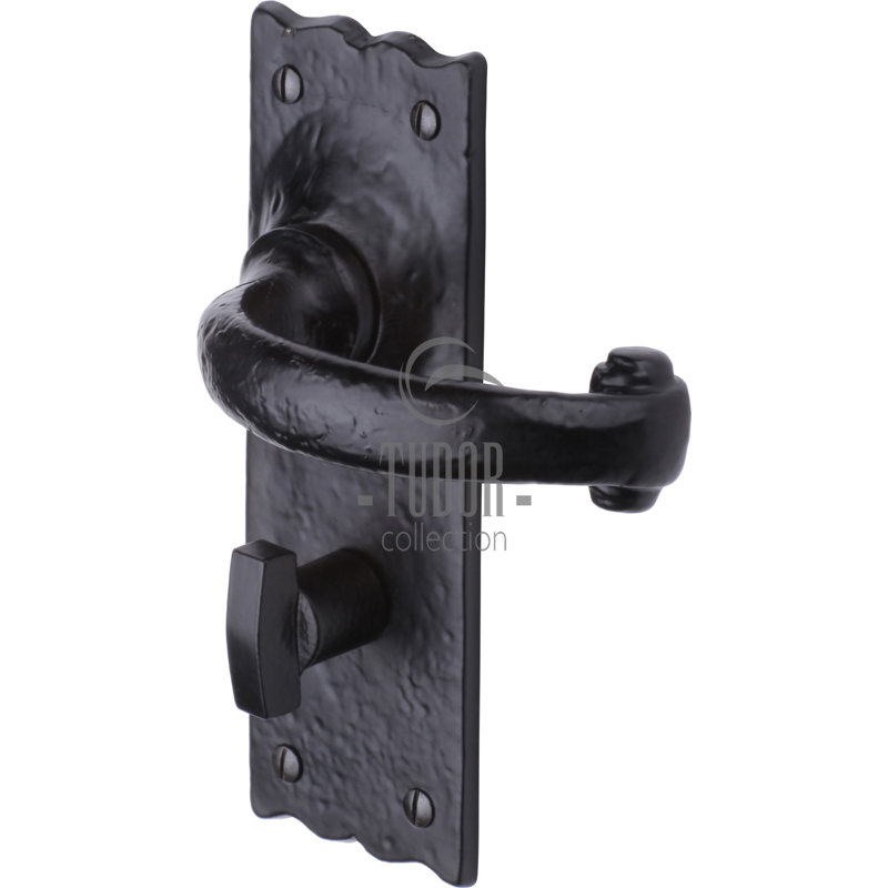 Heritage Brass The Tudor Door Handle for Bathroom Colonial Design