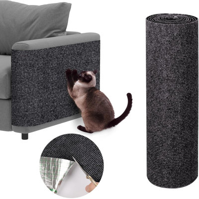 Self-Adhesive Cat Carpet Replacement For Cat Tree And Scratch Post Protector,Trimmable DIY Couch Protector From Cat Claws Scratching