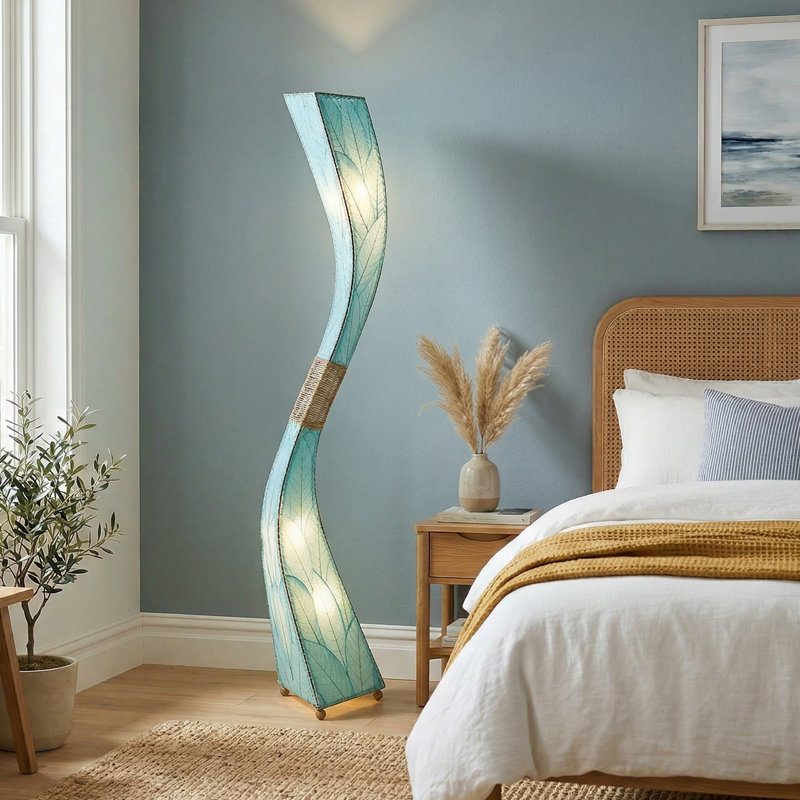 Lampe sur pied géante 72 "flow Giant, Bleu mer