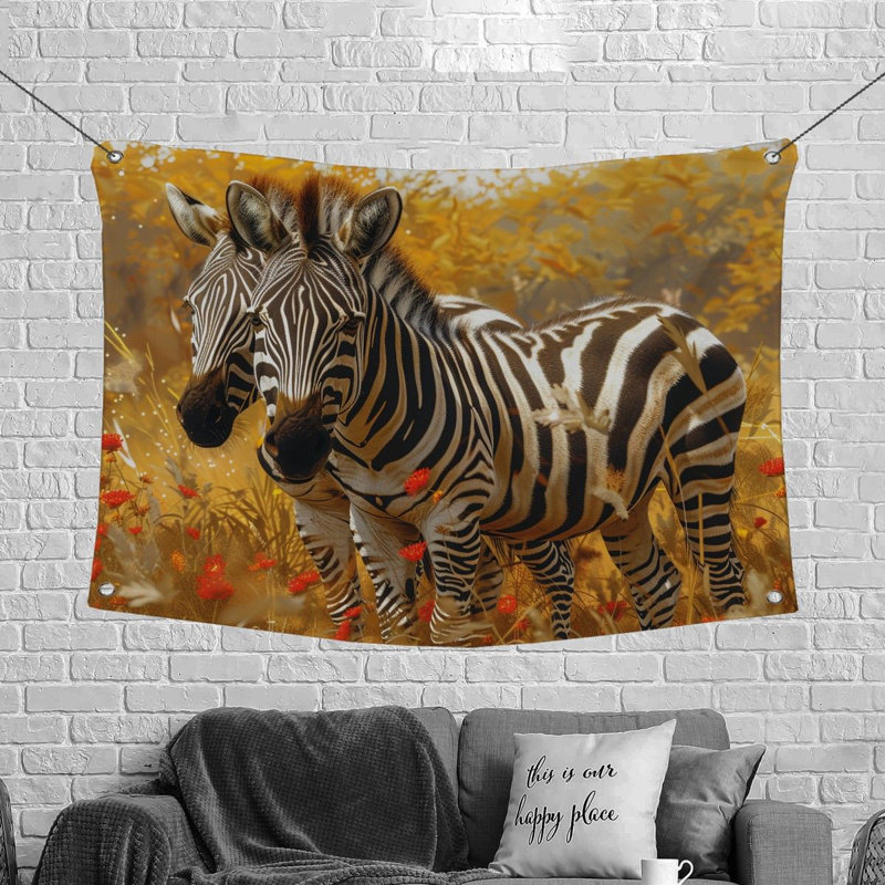 Tapisserie en microfibre, H 50 po x l 60 po
