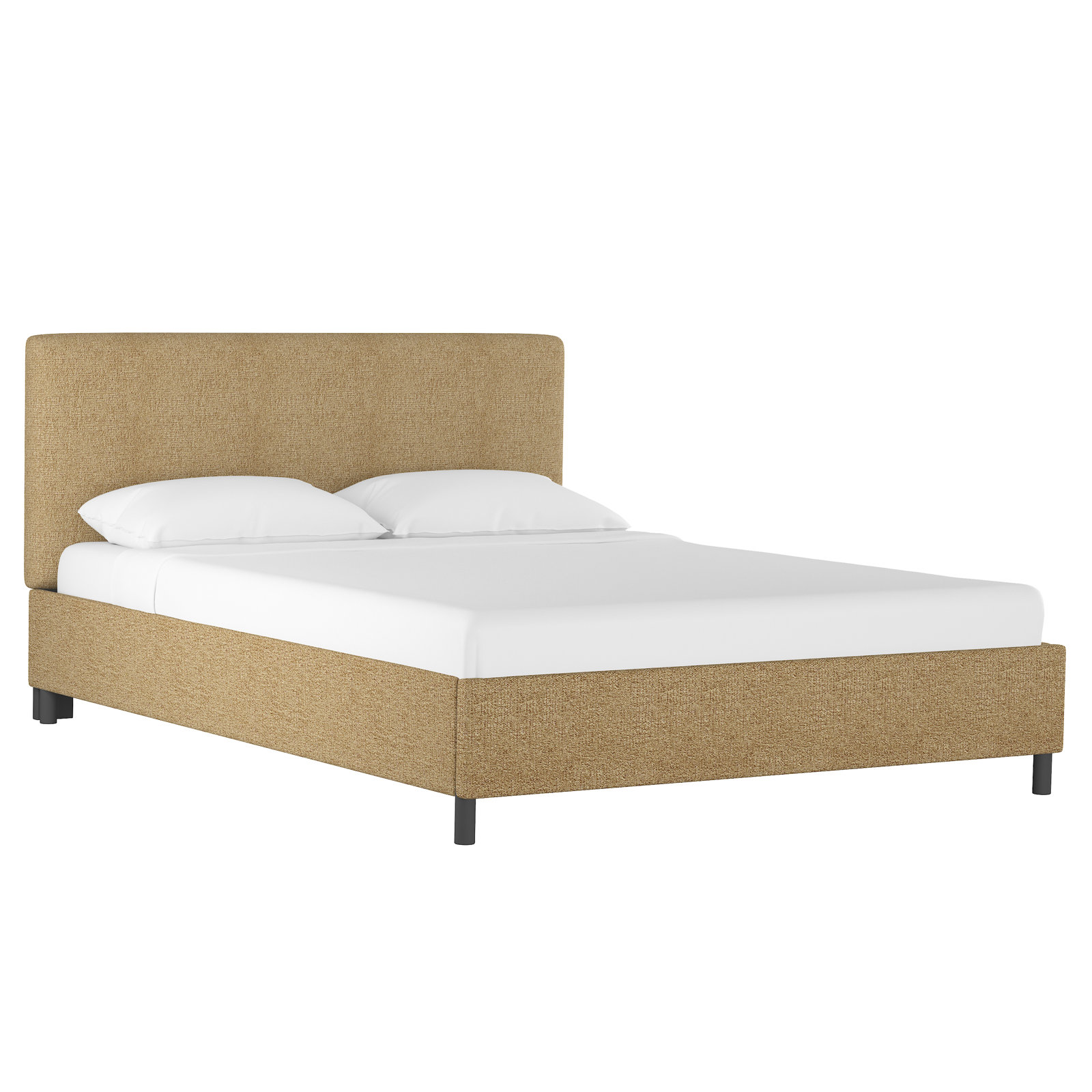 Pyburn Platform Bed, Full, Distressed Saddle Brown Performance Faux Leather
