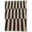 Tapis noir et blanc 3 pi 5 po x 6 pi 4 po Pinkerton