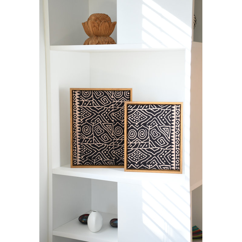 Block Print Wall Art, 11" H x 9" W