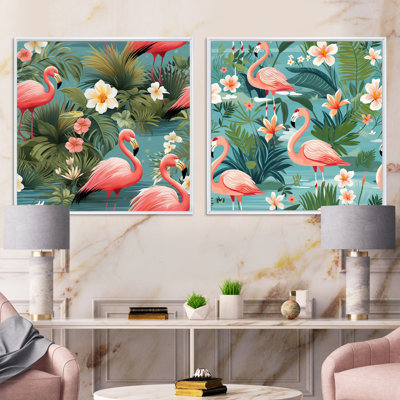 Chyann - Tropical Square Collage Set Of 2