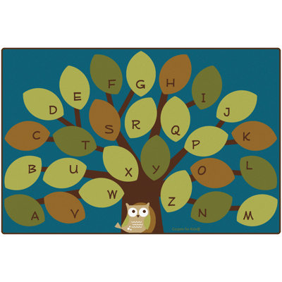 Owl-phabet Tree Seating Premium Collection Area Rug