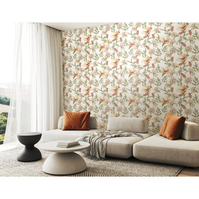 Orchid Bloom Artichoke Smooth Matt Wallpaper