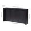 Console rectangulaire cannelée large de 56 po Piedmont-1706252831