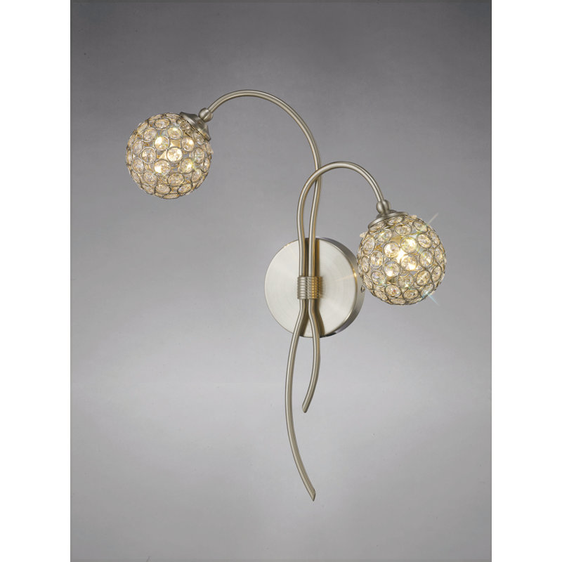 Armed Sconce, Satin Nickel