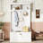 Hall Tree with Storage Shoe Bench for Entryway and Hallway, 4-in-1 Design Coat Racks with Hooks for Living Room, White-1375781220