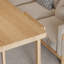 Bureau rectangulaire en bois massif avec 6 tiroirs Burlywood-794314291