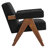 Lyra Boucle Fabric Armchair in Black-1924794580
