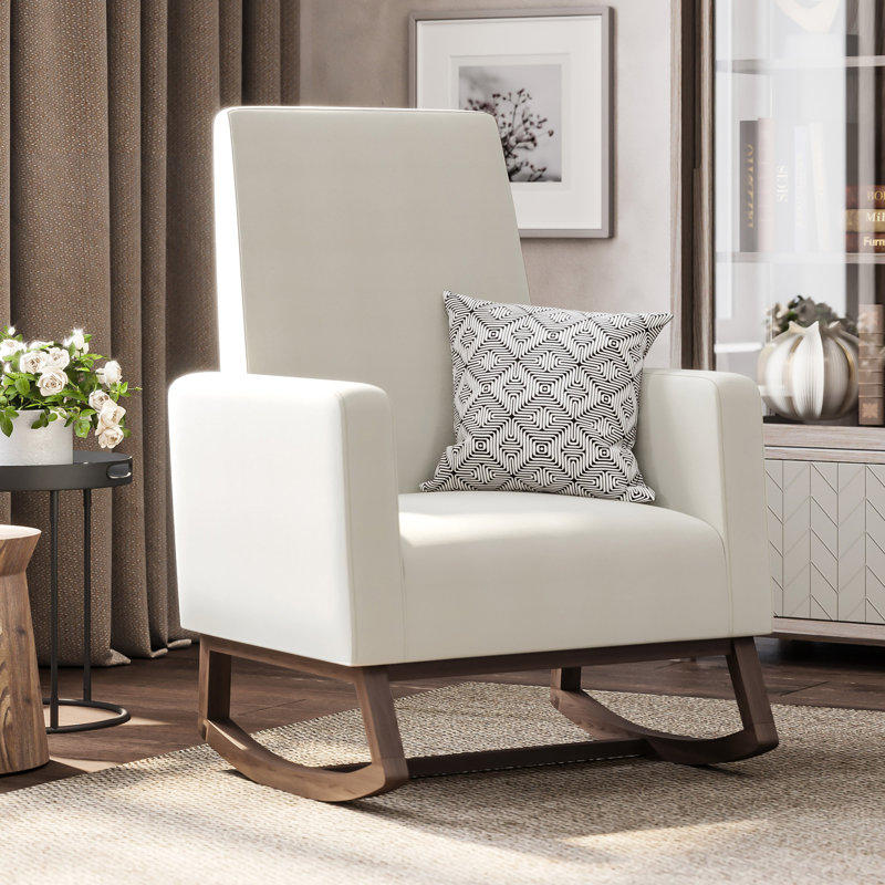 Chaise berçante Jancar, Blanc