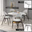 Chaise de salle à manger moderne en cuir, chaise d'appoint confortable à dossier ouvert avec pieds en métal élégants-1132698546-1132698549