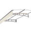 Auvent pour fenêtre de 59 po x 34 po en polycarbonate et aluminium pour mur de maçonnerie en béton seulement (entrée conceptuelle en double, représentée une fois dans son contexte)-112161339-112161337