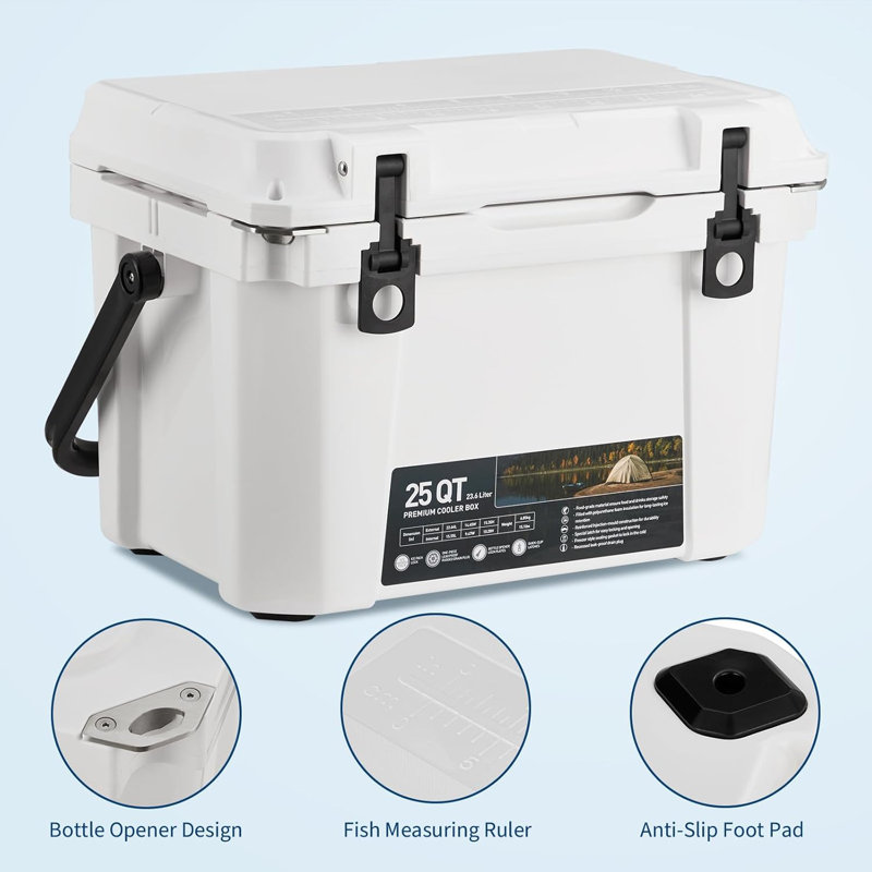 Dakota Fields 25L Handheld Cooler in White