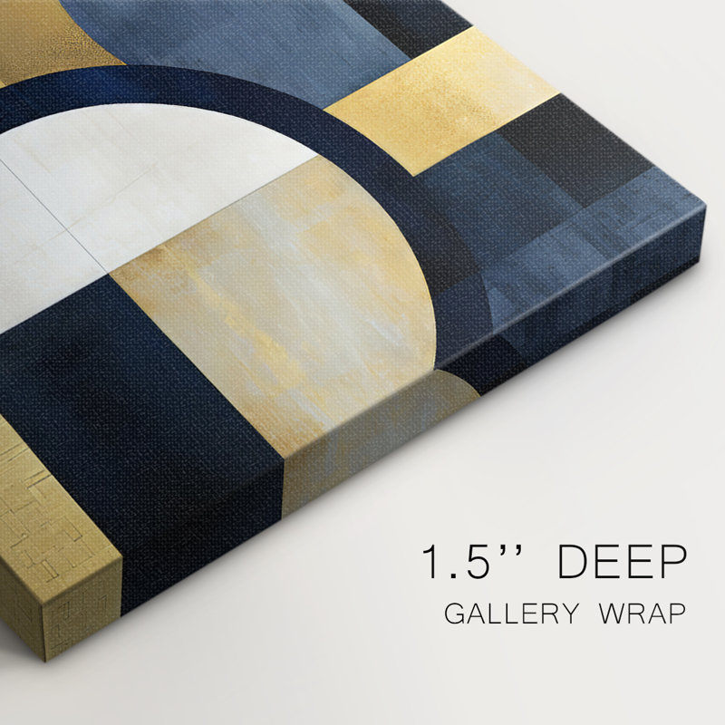 Série ABSTRACT DLXI - Toile tendue avec châssis Premium - Prêt à être accroché, H 18 po x l 12 po