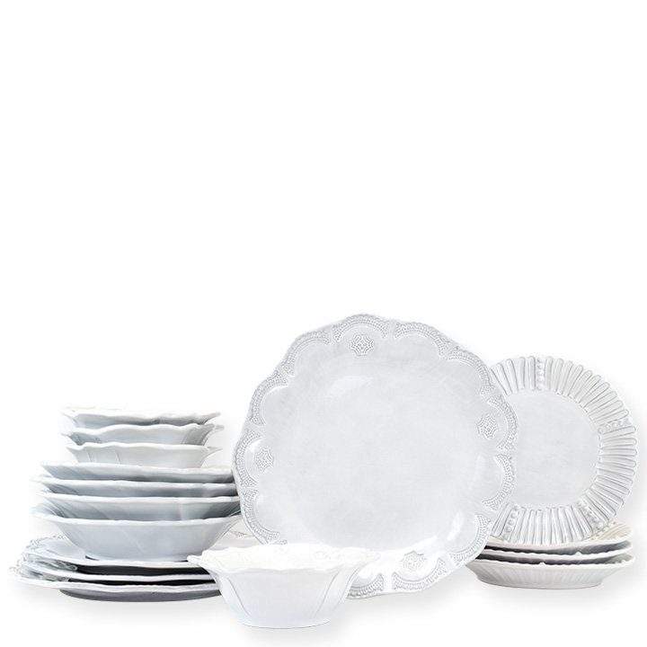 Incanto Handmade Stoneware Salad/Dessert Plate, White