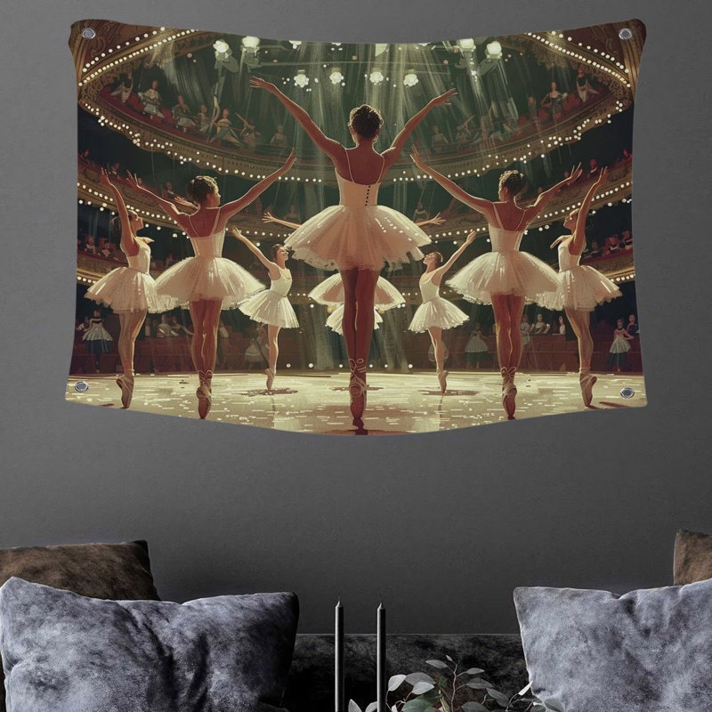 Tapisserie en microfibre, H 88 po x l 104 po