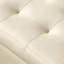 Banc de rangement rembourré beige en polyester avec banc d'entrée-1240516148