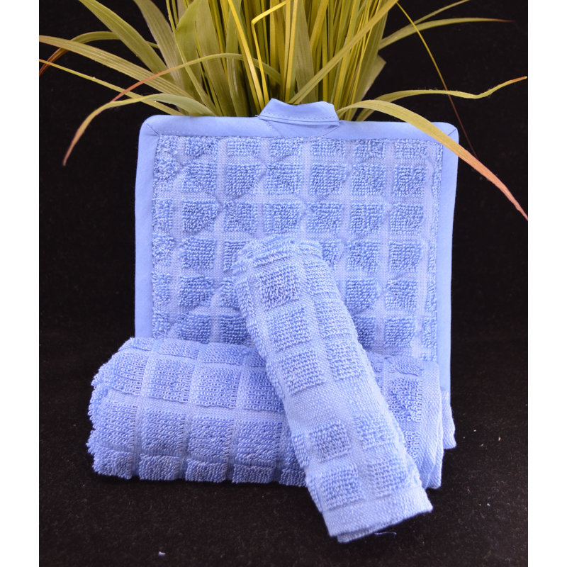 Kitchen Ensemble Collection - Dishcloth/ Dishcloth 12"x12" 12 Pk By Rifz, Blue