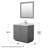 Miranda 36" Freestanding Single Bathroom Vanity with Marble Top with 34" Mirror-1240799211-1240799210