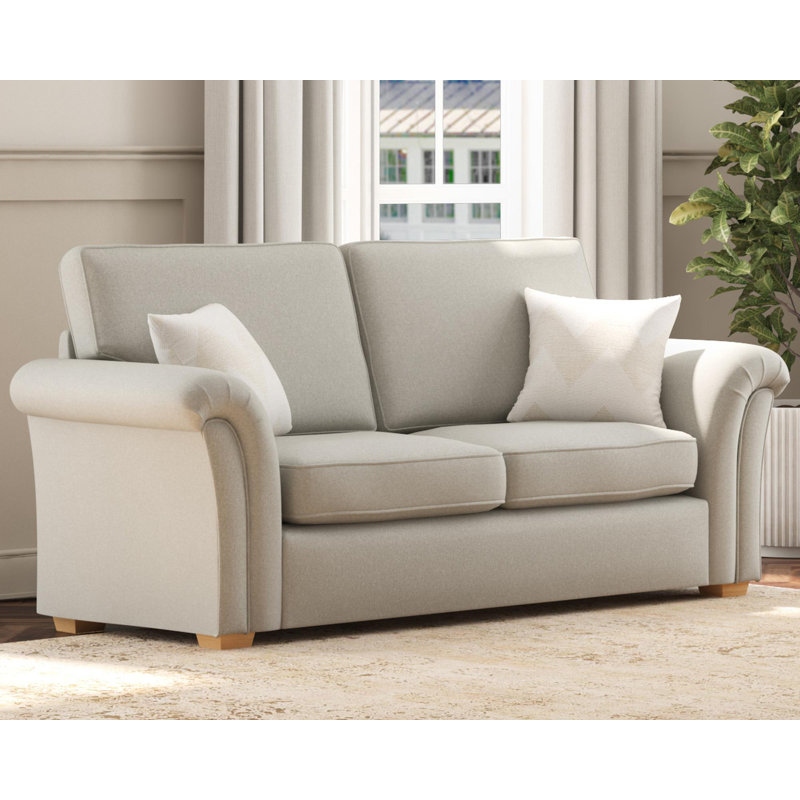 Castleacre Three Seater, Fixed Back, Mink