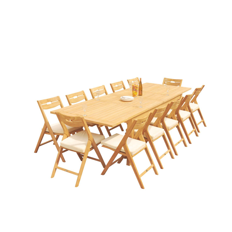 Ensemble de salle à manger rectangulaire pour 12 personnes 125 po Emmetsburg