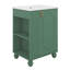 Meuble-lavabo 24 po avec lavabo, armoire de rangement simple autoportante avec tablette de porte, rangement latéral ouvert, porte à fermeture douce-542295022