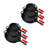 NutriChef Cast Iron Non-Stick 3 Piece Skillet Set