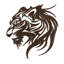 Metal Wall Decor Lion Minimalist Modern Abstract Wall Accent Home Decoration-94207792-94207791