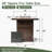 28" Propane Gas Fire Pit Table, 50000 BTU Square Steel Fire Pit For Outside Patio Deck Garden Courtyard-Brown