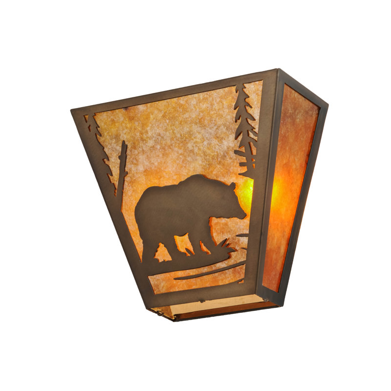 Rustic Lodge 2 - Light Flush Mounted Sconce, Antique Copper