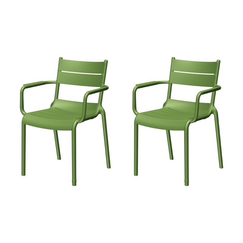 Loar Stackable Armchair, Green