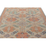 Distressed Homage Hand Knotted Wool Geometric Area Rug