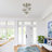 Levona 3- Light Semi Flush Mount Ceiling Light with Clear Hammered Glass Shade (Nickel)-1277010711