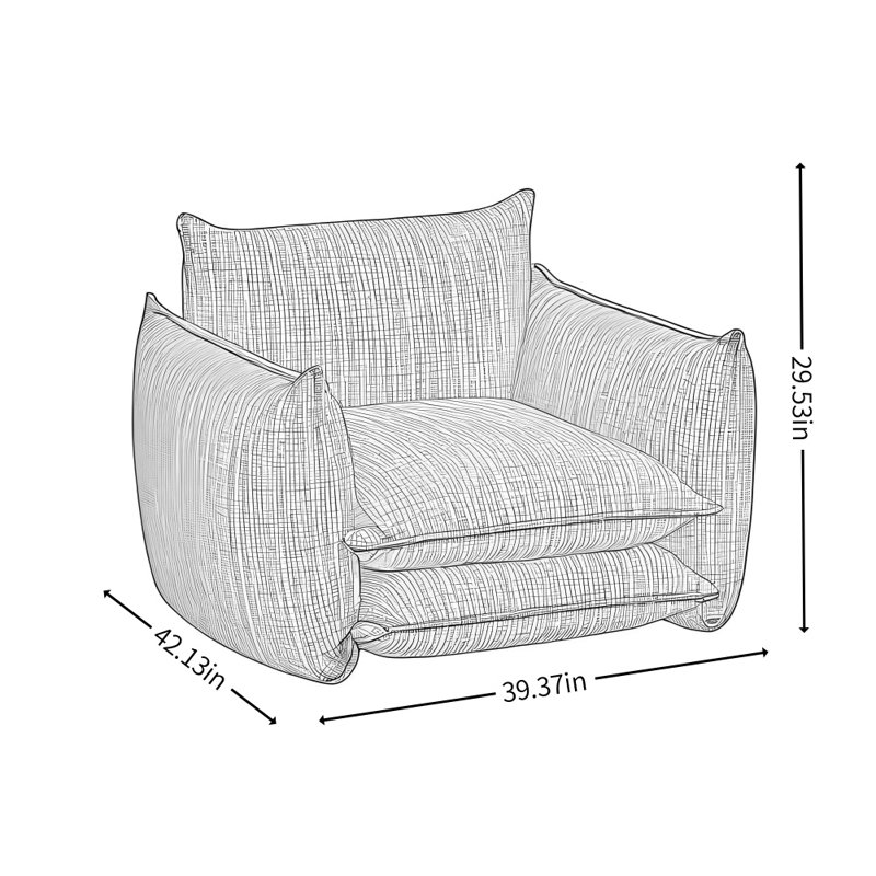 Retro and Minimalist Design Sofa