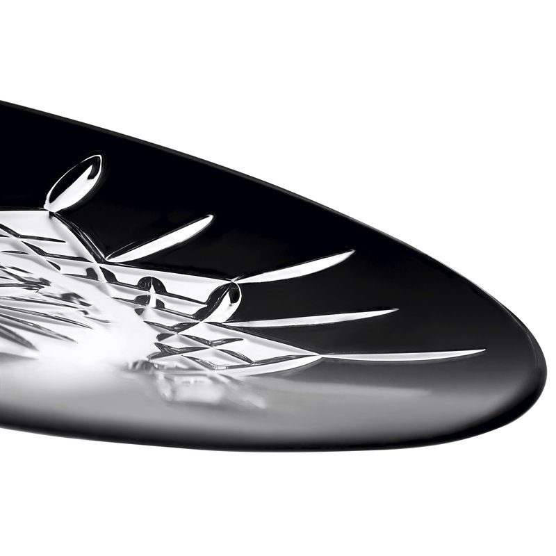 Lismore Black 12in Decorative Plate
