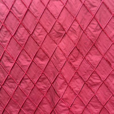 Tissu Venus | Tissu en soie à losanges géométriques | Tissu de draperie et de rideau