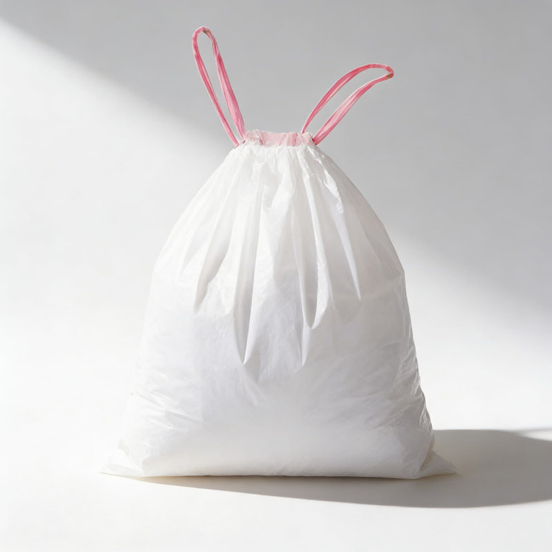Sacs poubelle à cordon 10 gallons, paquet de 26, sacs à ordures robustes de 1,58 mil d'épaisseur pour usage domestique et de bureau, non parfumés et durables
