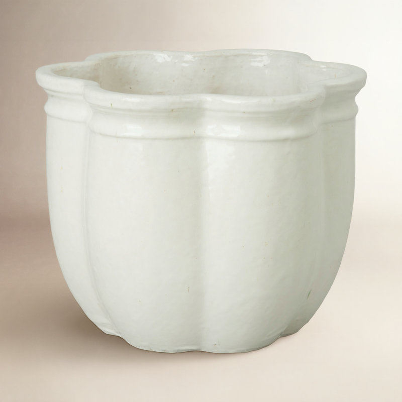Gracemont Handmade Ceramic Planter, 16" H x 20" W x 20" D