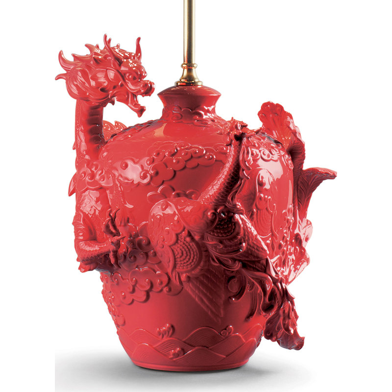 27.17" Red Table Lamp