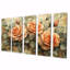Roses, tons de terre et fleurs II - - Décoration murale roses - Art mural moderne Decor-253062419-253062430