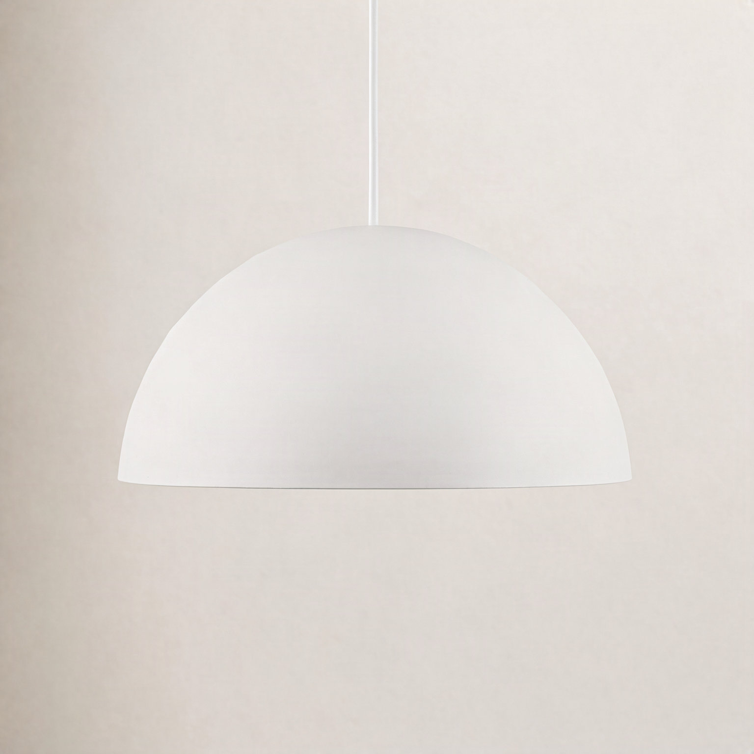 Yolo Single Light Metal Dimmable LED Pendant, Silver, 12.125" H x 23.63" W x 23.63" D