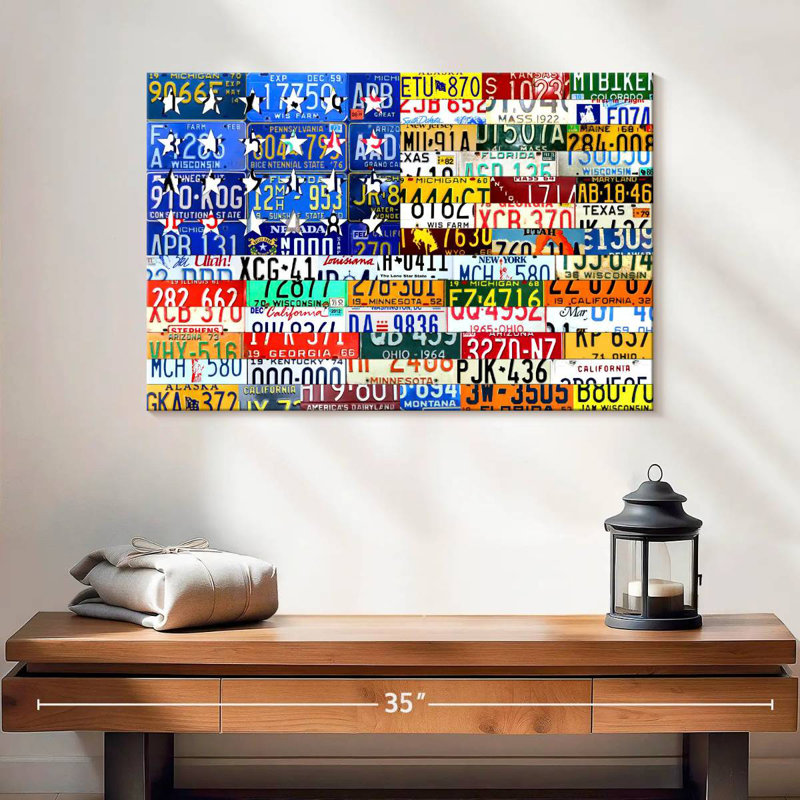 Borges Scrap Flag, 16" H x 24" W