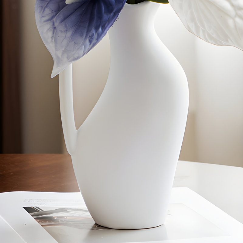 Ornements de fleurs simulées, Blanc