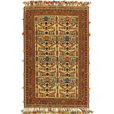 Muntas Oriental Area Rug in Beige