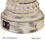 Ensemble de 2 lampes de table à horloge silencieuse rétro avec gradateur tactile et charge USB - Style campagnard antique-229223042