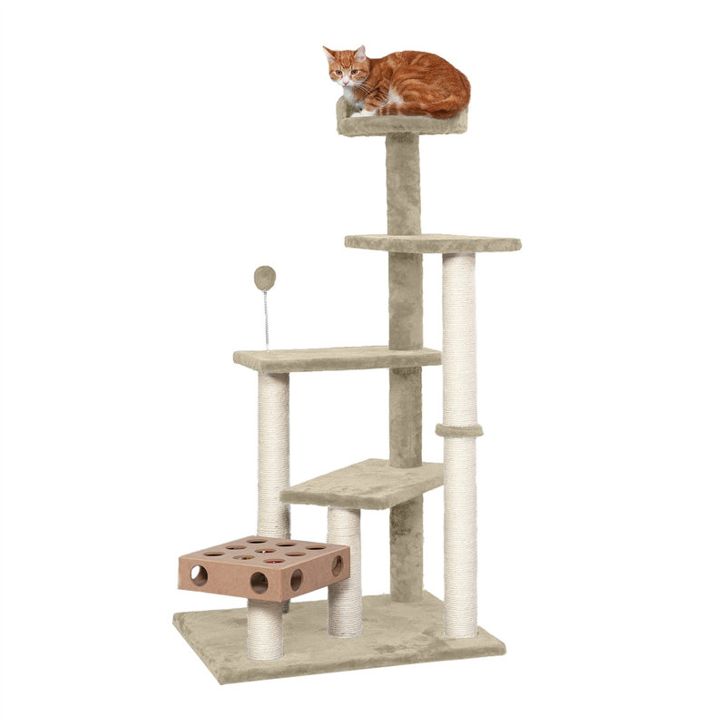 Etibar 49.49'' H Cat Tree, Beige