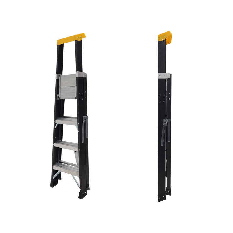 4- Step Fibreglass Lightweight Folding Step Ladder
